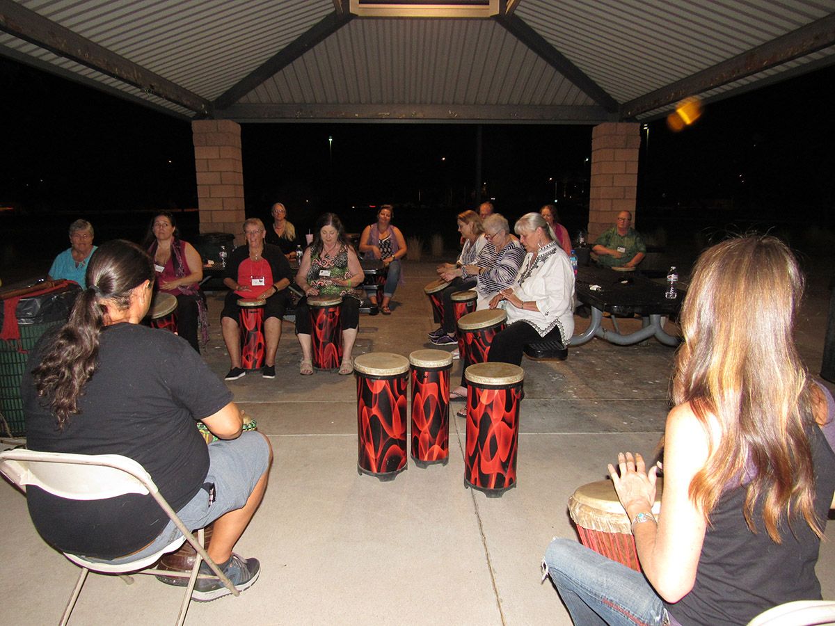 MMI MIC 2019 Conf drum circle