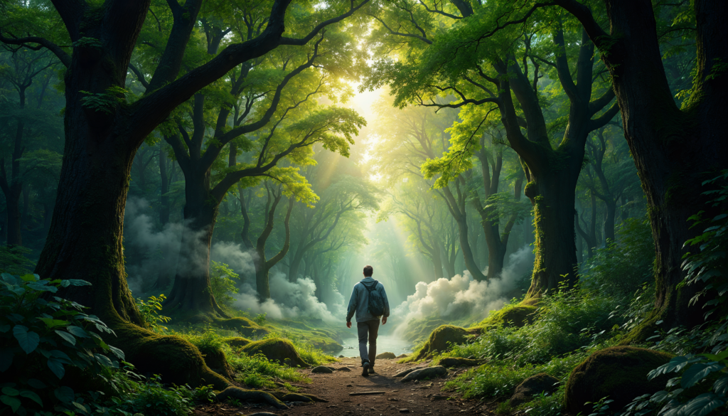 Spiritual Empowerment - walking through forest